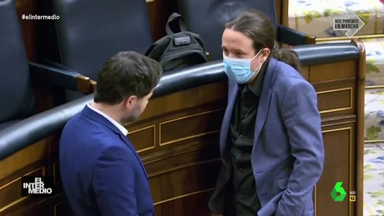 La proposición indecente de Pablo Iglesias a Gabriel Rufián: "¿Por qué no nos liamos?" La proposición indecente de Pablo Iglesias a Gabriel Rufián: "¿Por qué no nos liamos?"