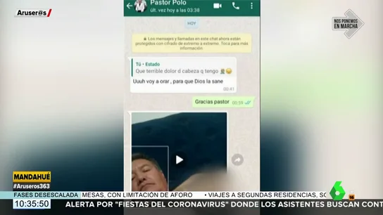 Un pastor manda un vídeo porno a una mujer y justifica que no sabe cómo pudo ocurrir Un pastor manda un vídeo porno a una mujer y justifica que no sabe cómo pudo ocurrir