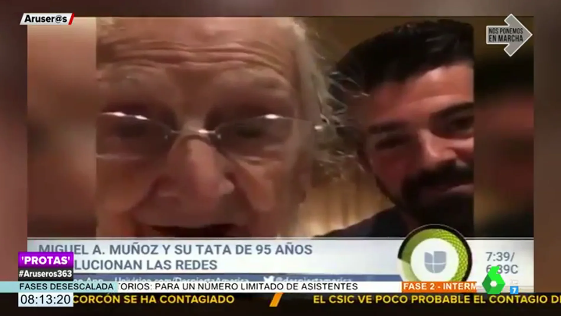 La tierna relación de Miguel Ángel Muñoz y su 'tata' llega hasta la televisión americana