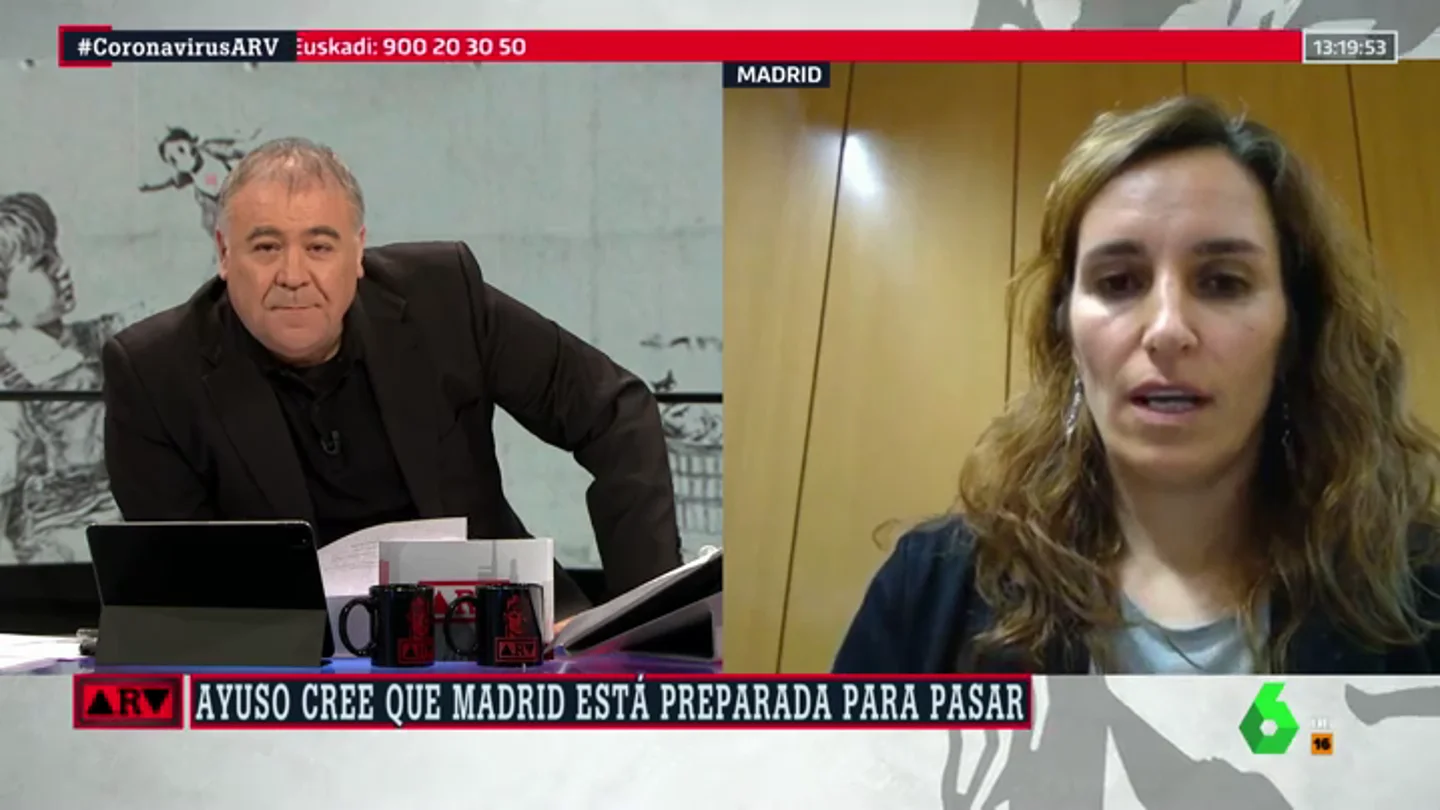 Mónica García (Más Madrid): "Ayuso no puede jugar a la ruleta rusa con la salud de los madrileños" Mónica García (Más Madrid): "Ayuso no puede jugar a la ruleta rusa con la salud de los madrileños"