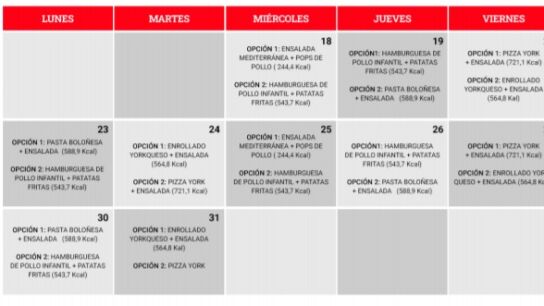 Los menús que ofrece Telepizza a los niños con becas de comedor