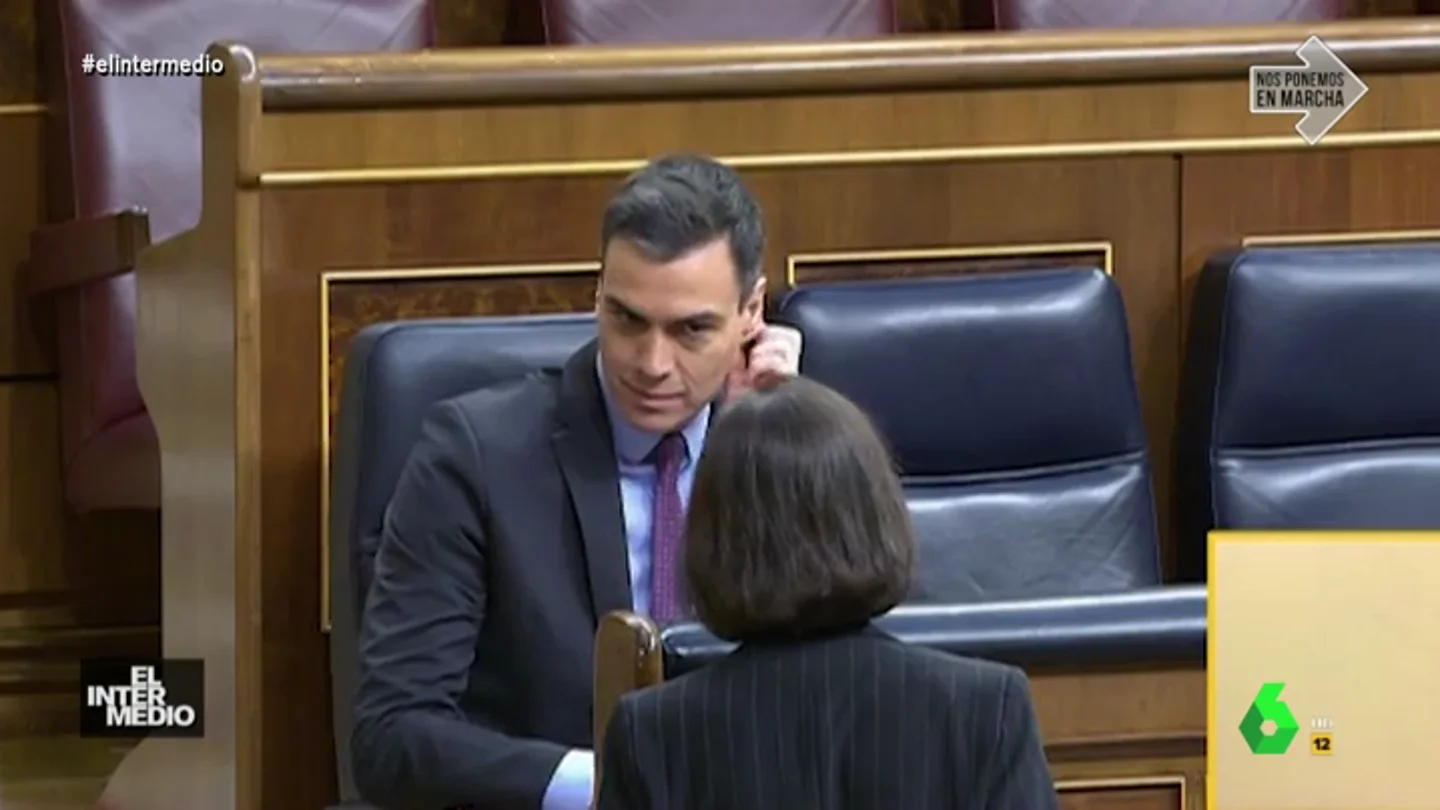 Así reacciona Sánchez cuando una diputada se le insinúa en el Congreso Así reacciona Sánchez cuando una diputada se le insinúa en el Congreso