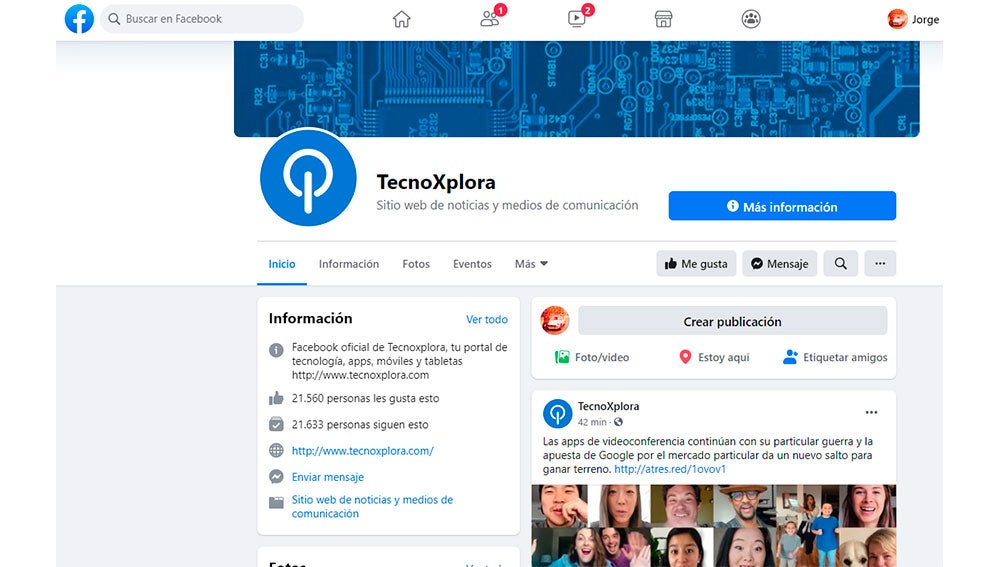 Nuevo diseño de Facebook