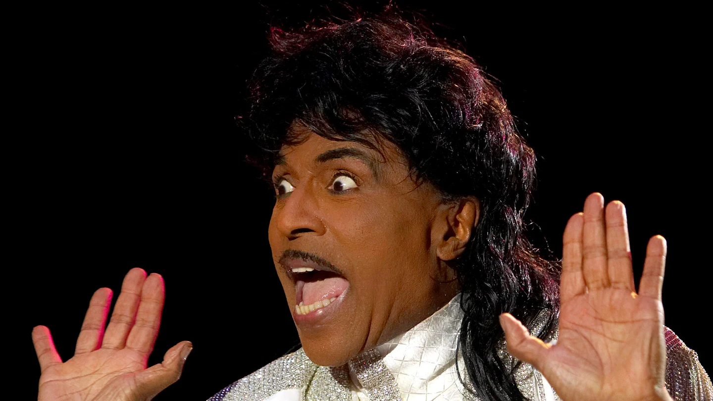 Little Richard, durante una de sus actuaciones Little Richard, durante una de sus actuaciones