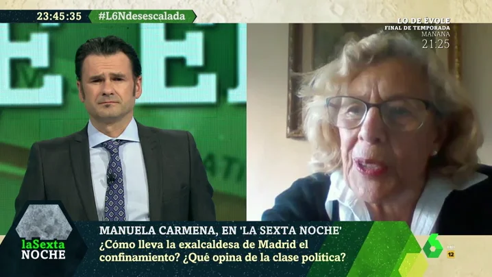 Manuela Carmena: "Estoy orgullosa de que el Ayuntamiento de Madrid esté dando ejemplo"