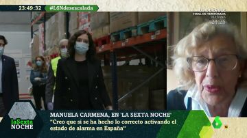 La dura crítica de Manuela Carmena: "He oído cosas muy pueriles y bobas; la sociedad española no merece esos debates"
