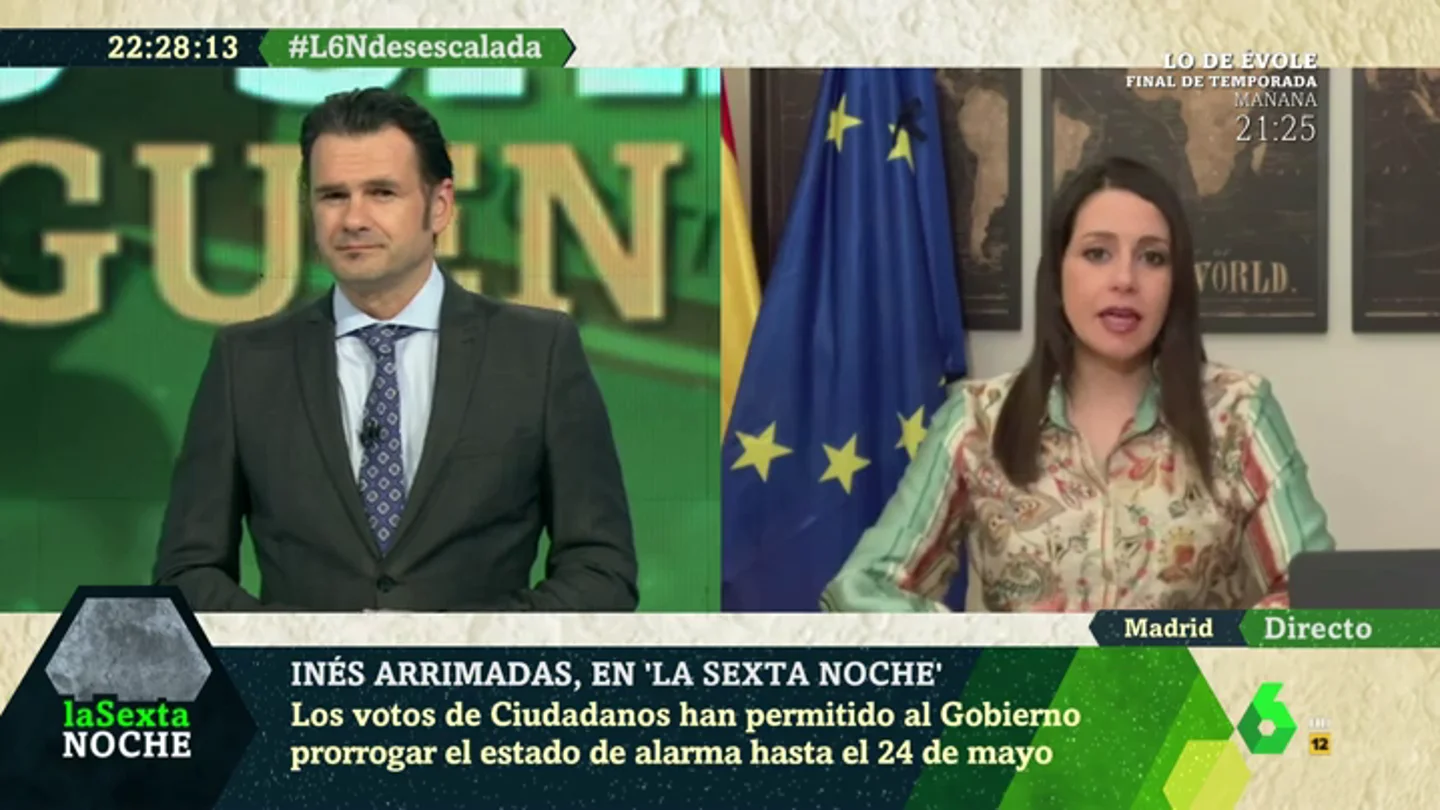 Inés Arrimadas: "Todo el mundo sabe lo que pienso del Gobierno, intenté evitar que se formara" Inés Arrimadas: "Todo el mundo sabe lo que pienso del Gobierno, intenté evitar que se formara"