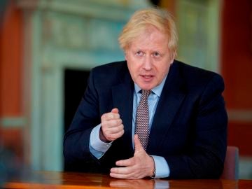 Boris Johnson, durante su discurso a los ciudadanos de Reino Unido Boris Johnson, durante su discurso a los ciudadanos de Reino Unido