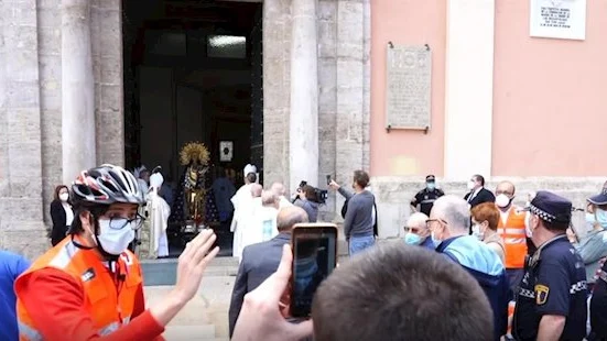 Celebración de la Virgen de los desamparados en Valencia