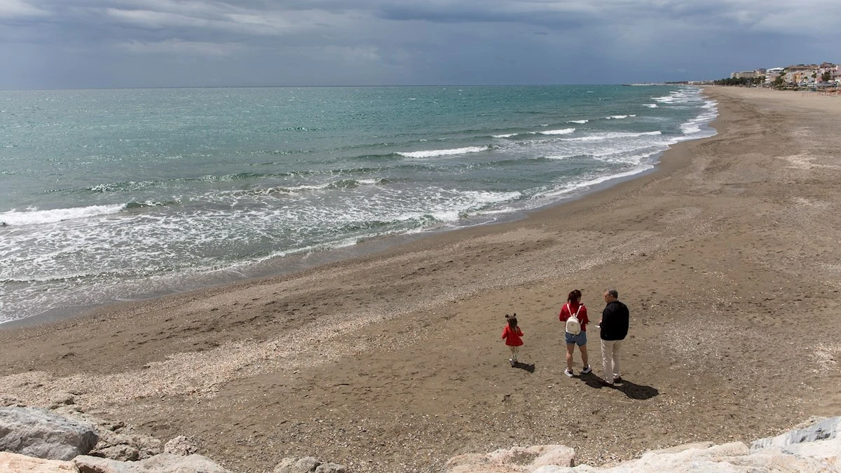 Imagen de varias personas en la playa