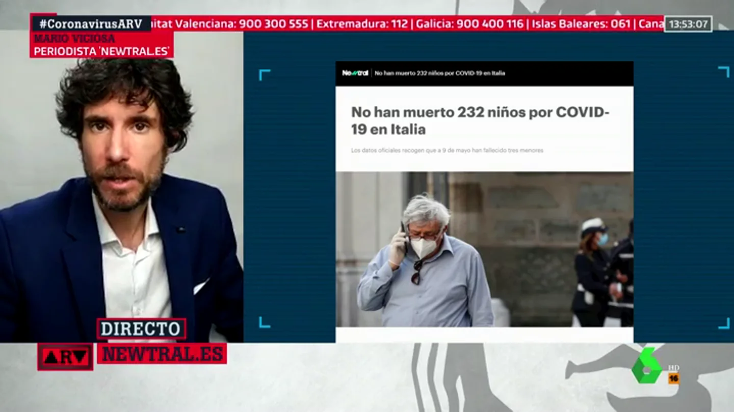 No, no han muerto 232 niños por coronavirus en Italia: han fallecido tres No, no han muerto 232 niños por coronavirus en Italia: han fallecido tres