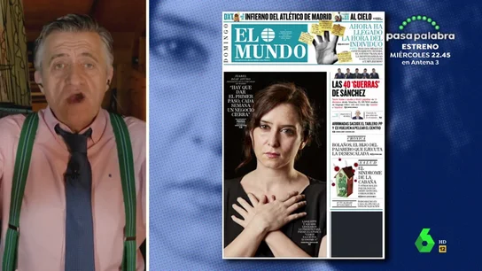 El Gran Wyoming e Isabel Díaz Ayuso El Gran Wyoming e Isabel Díaz Ayuso
