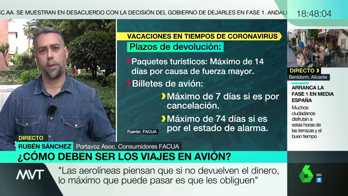 ¿Quieres viajar cuando finalice el estado de alarma?: estas son las recomendaciones de Facua para no perder dinero