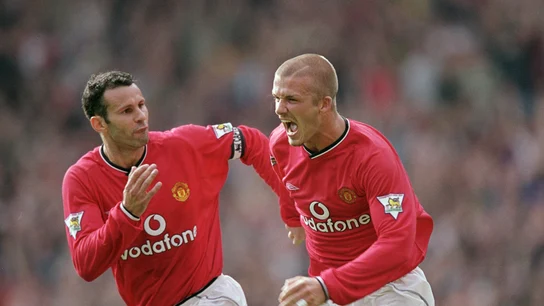 Ryan Giggs y David Beckham Ryan Giggs y David Beckham