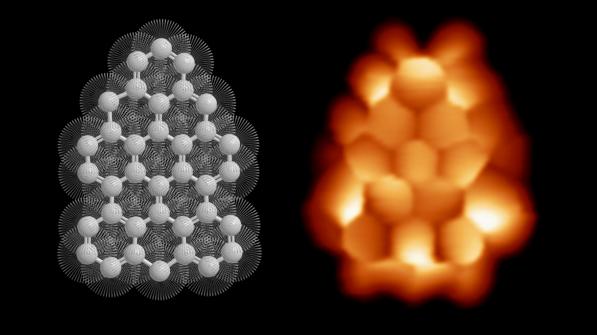 Descubierto el magnetismo de un nanocopo de grafeno