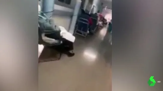 Pasillos del Hospital Severo Ochoa durante la pandemia Pasillos del Hospital Severo Ochoa durante la pandemia