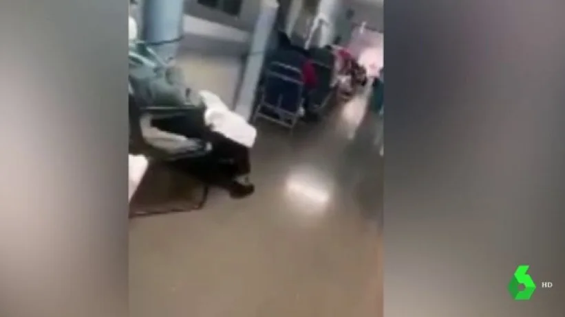 Pasillos del Hospital Severo Ochoa durante la pandemia