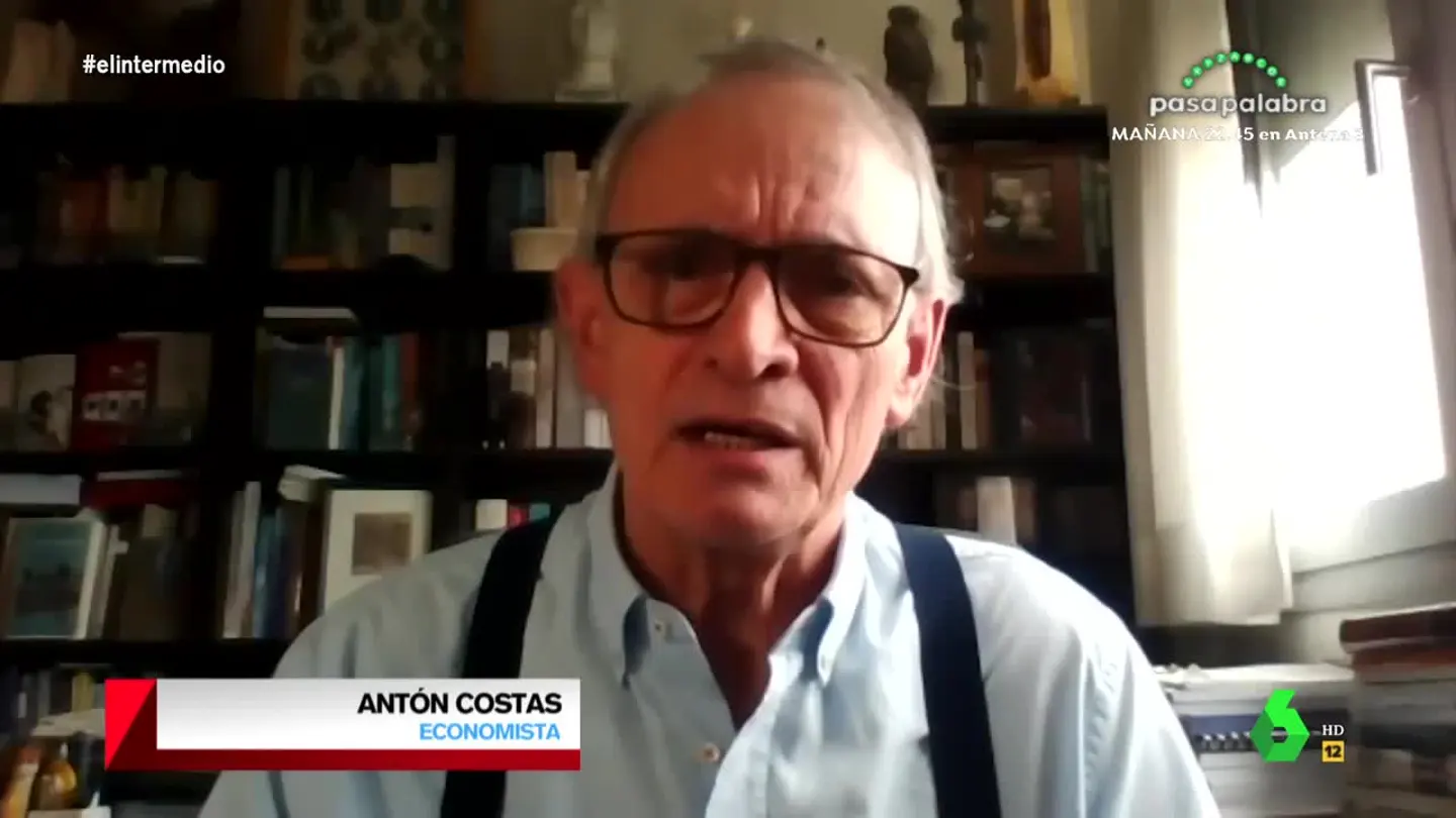 Antón Costas, economista, en El Intermedio. Antón Costas, economista, en El Intermedio.