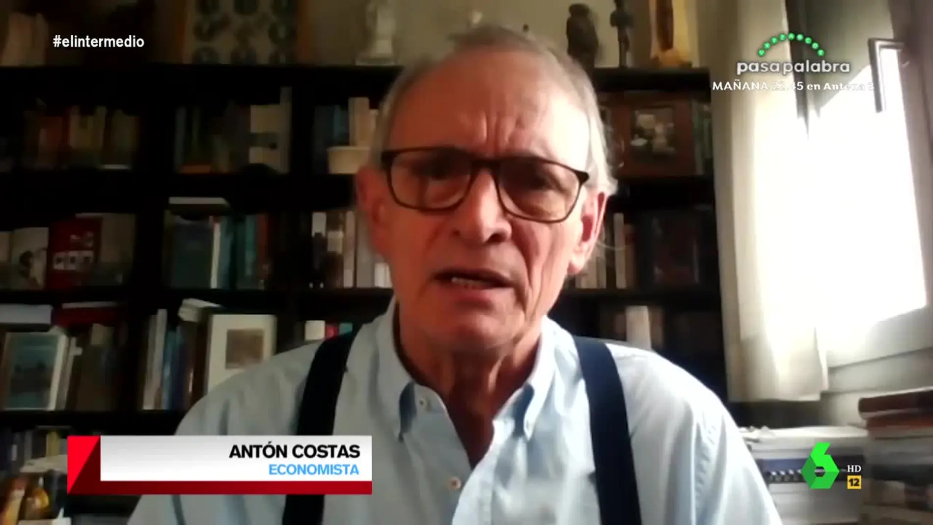 Antón Costas, economista, en El Intermedio.