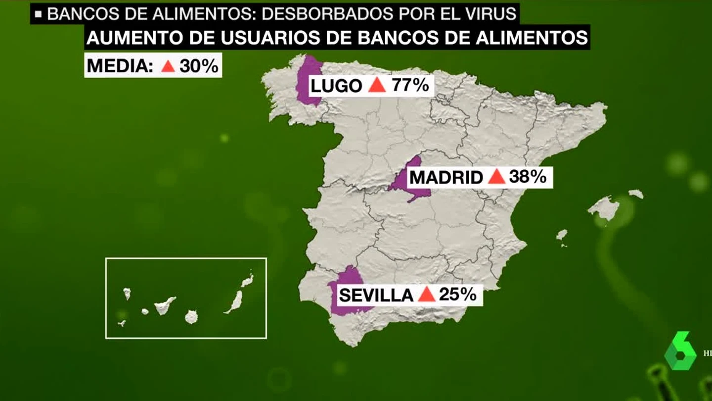Demanda en bancos de alimentos por la crisis del coronavirus Demanda en bancos de alimentos por la crisis del coronavirus