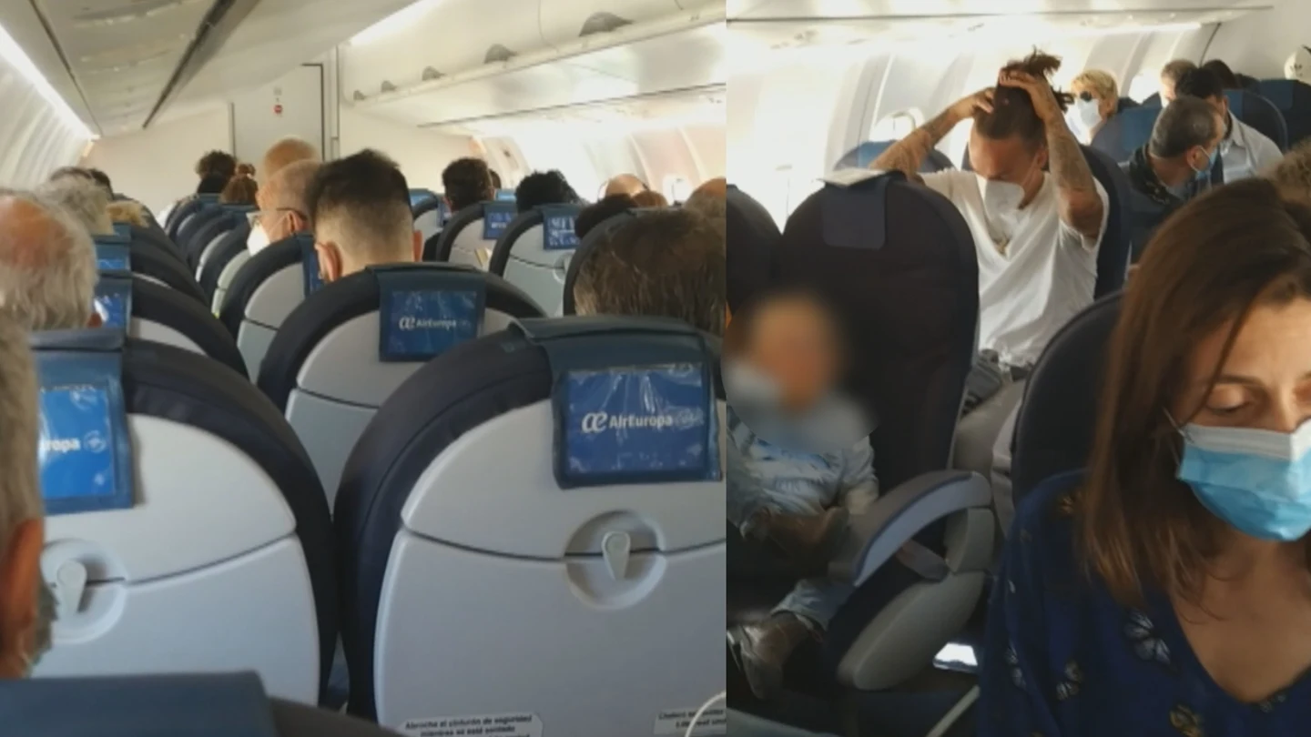 Vuelo Ibiza-Palma de Air Europa sin respetar distancia de seguridad Vuelo Ibiza-Palma de Air Europa sin respetar distancia de seguridad