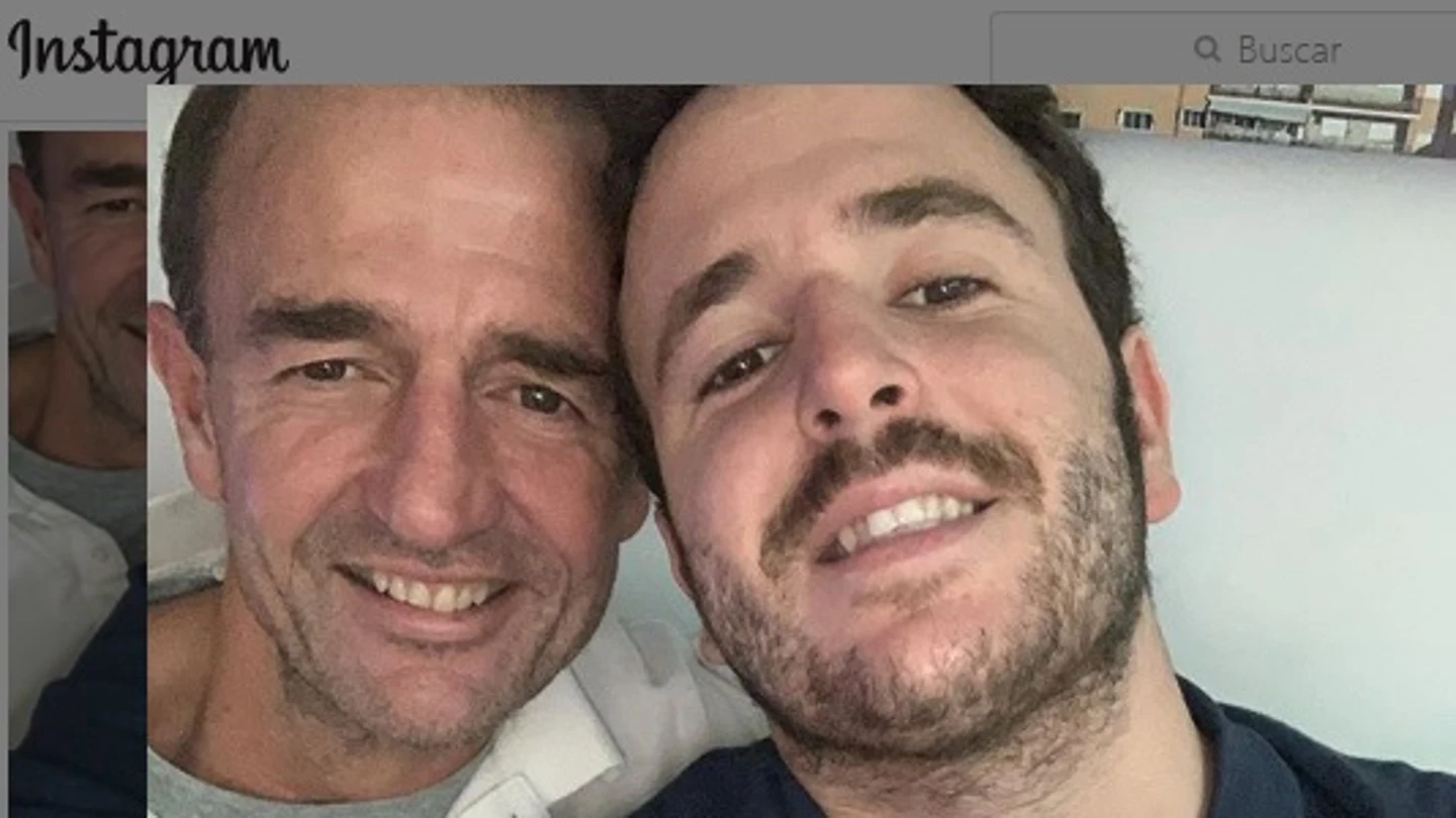 Alessandro Lequio y su hijo Aless Alessandro Lequio y su hijo Aless