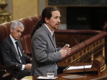 Pablo Iglesias, en el Congreso Pablo Iglesias, en el Congreso