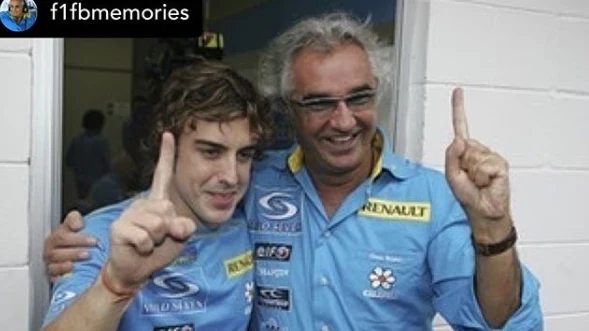 Fernando Alonso y Flavio Briatore