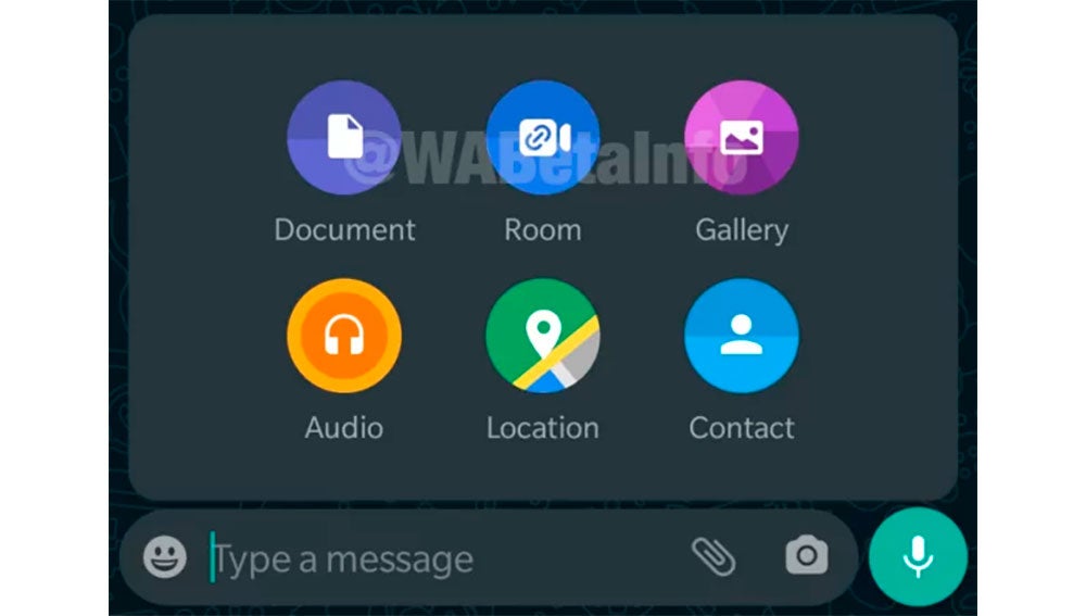 El nuevo icono de Rooms en WhatsApp