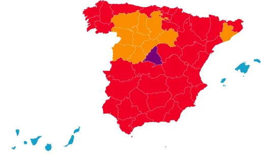 Mapa de la desescalada por fases en España Mapa de la desescalada por fases en España