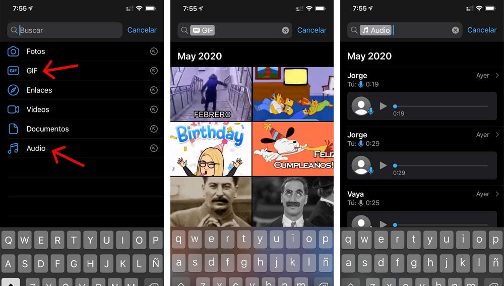 Nuevo sistema de búsqueda en WhatsApp
