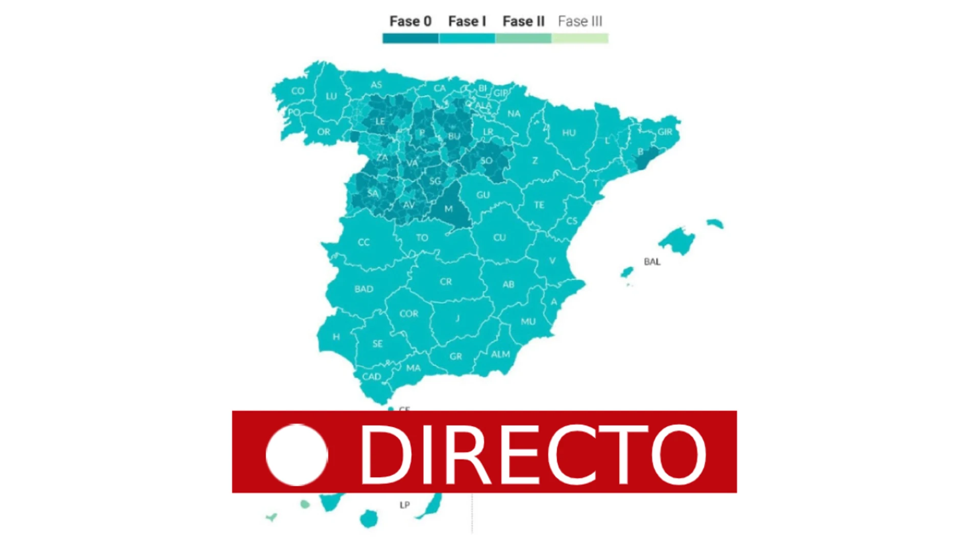 Fase 1 del coronavirus en España: Madrid, parte de Barcelona y Castilla y León en fase 0, en directo