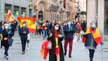 Imagen de la manifestación contra el Gobierno de Pedro Sánchez en Madrid