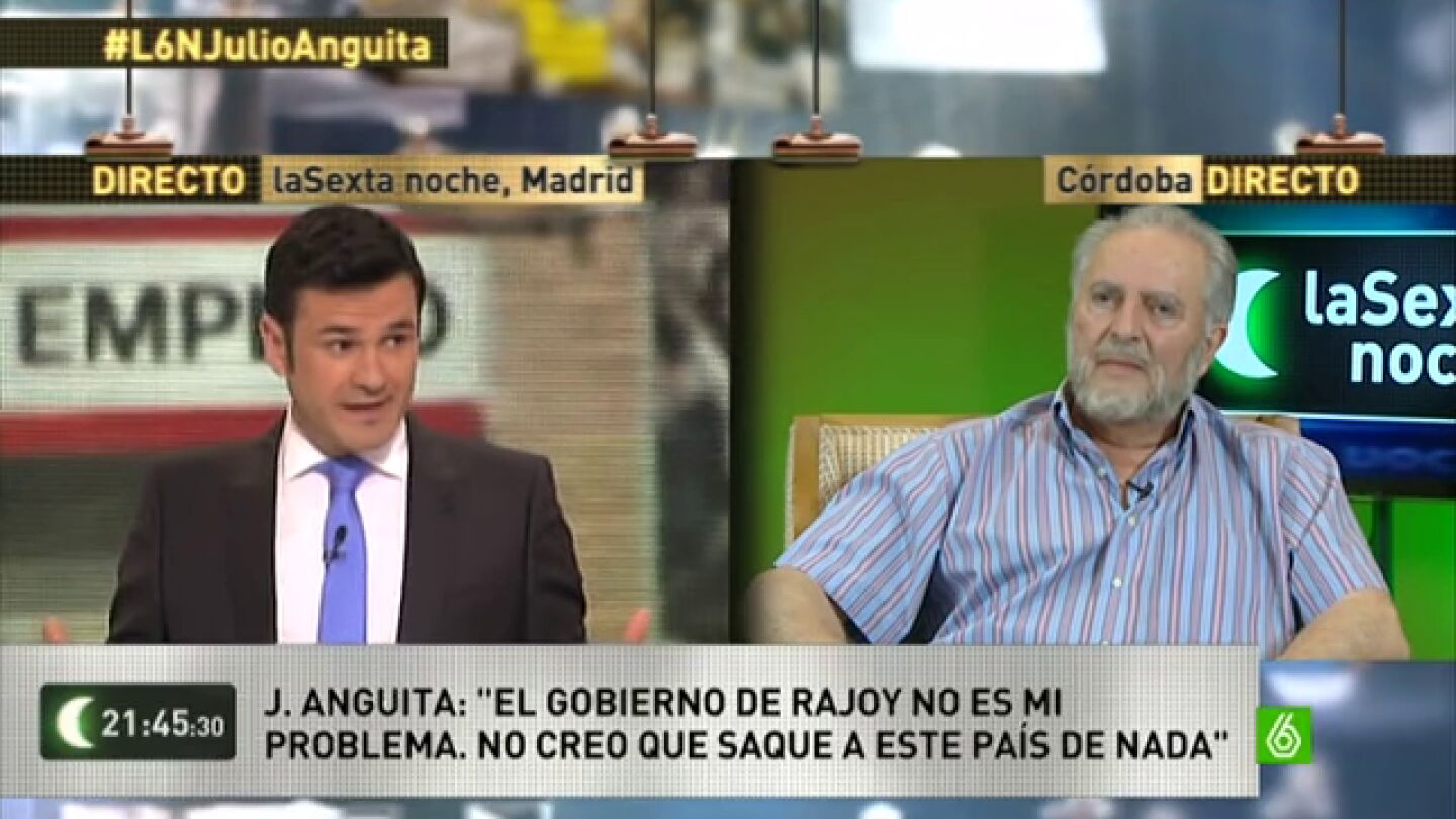 Anguita: "Cuando un pa&iacute;s tiene el 67% de paro juvenil, ese pa&iacute;s no tiene ning&uacute;n futuro"
