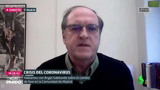 Ángel Gabilondo: "Espero que Madrid pase pronto a la fase 1, pero, no se trata de insistir sino de solventar los problemas" Ángel Gabilondo: "Espero que Madrid pase pronto a la fase 1, pero, no se trata de insistir sino de solventar los problemas"