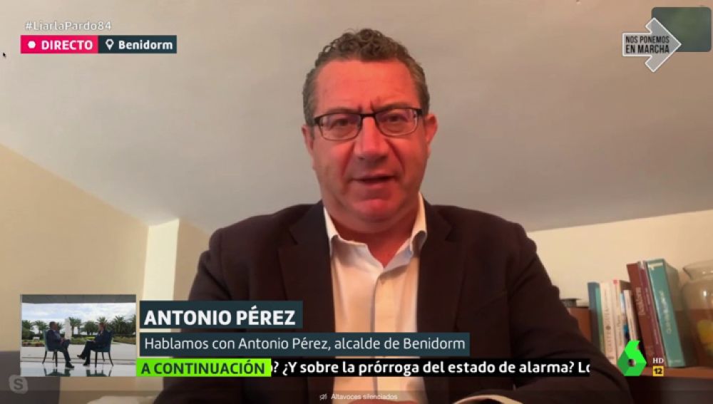 Antonio Pérez, alcalde de Benidorm Antonio Pérez, alcalde de Benidorm