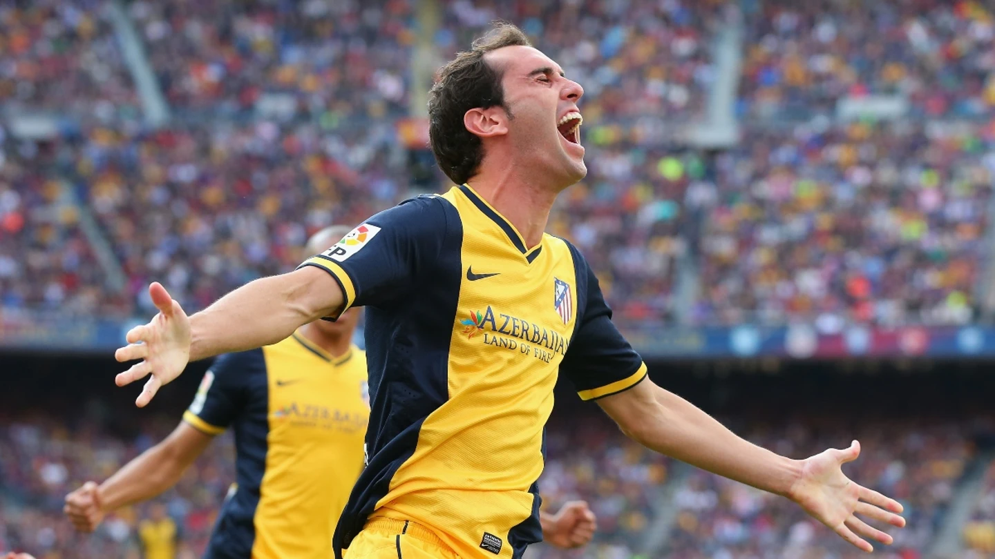 Diego Godín, con el Atlético Diego Godín, con el Atlético