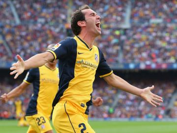 Diego Godín, con el Atlético Diego Godín, con el Atlético