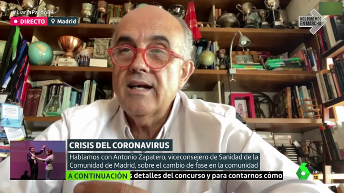 Antonio Zapatero, exdirector del hospital de Ifema Antonio Zapatero, exdirector del hospital de Ifema: "Madrid estaba preparada para pasar de fase, pero Illa nos dijo que le daba miedo porque era muy grande"