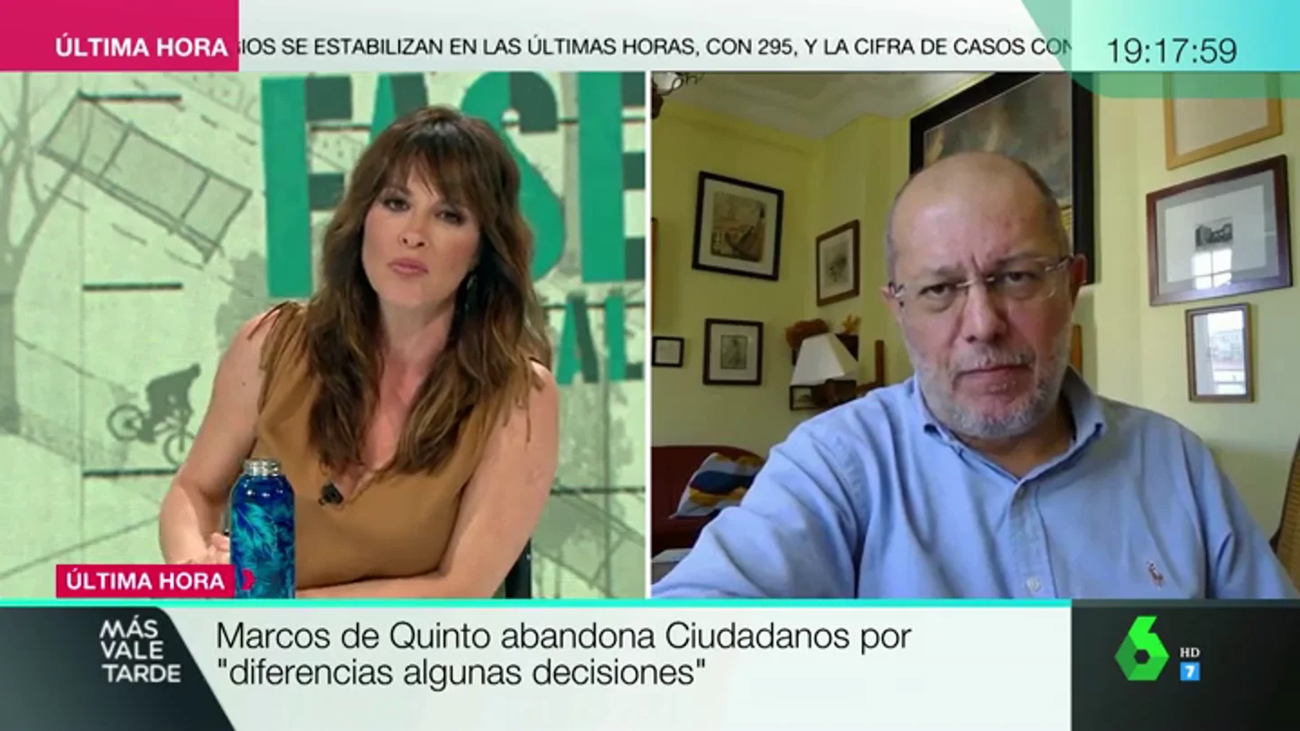 Igea, sobre la salida de Marcos de Quinto de Cs: "Es una pena que en este partido todo se solucione así" Igea, sobre la salida de Marcos de Quinto de Cs: "Es una pena que en este partido todo se solucione así"