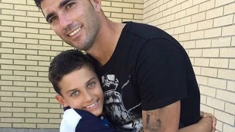 José Antonio Reyes, padre e hijo.