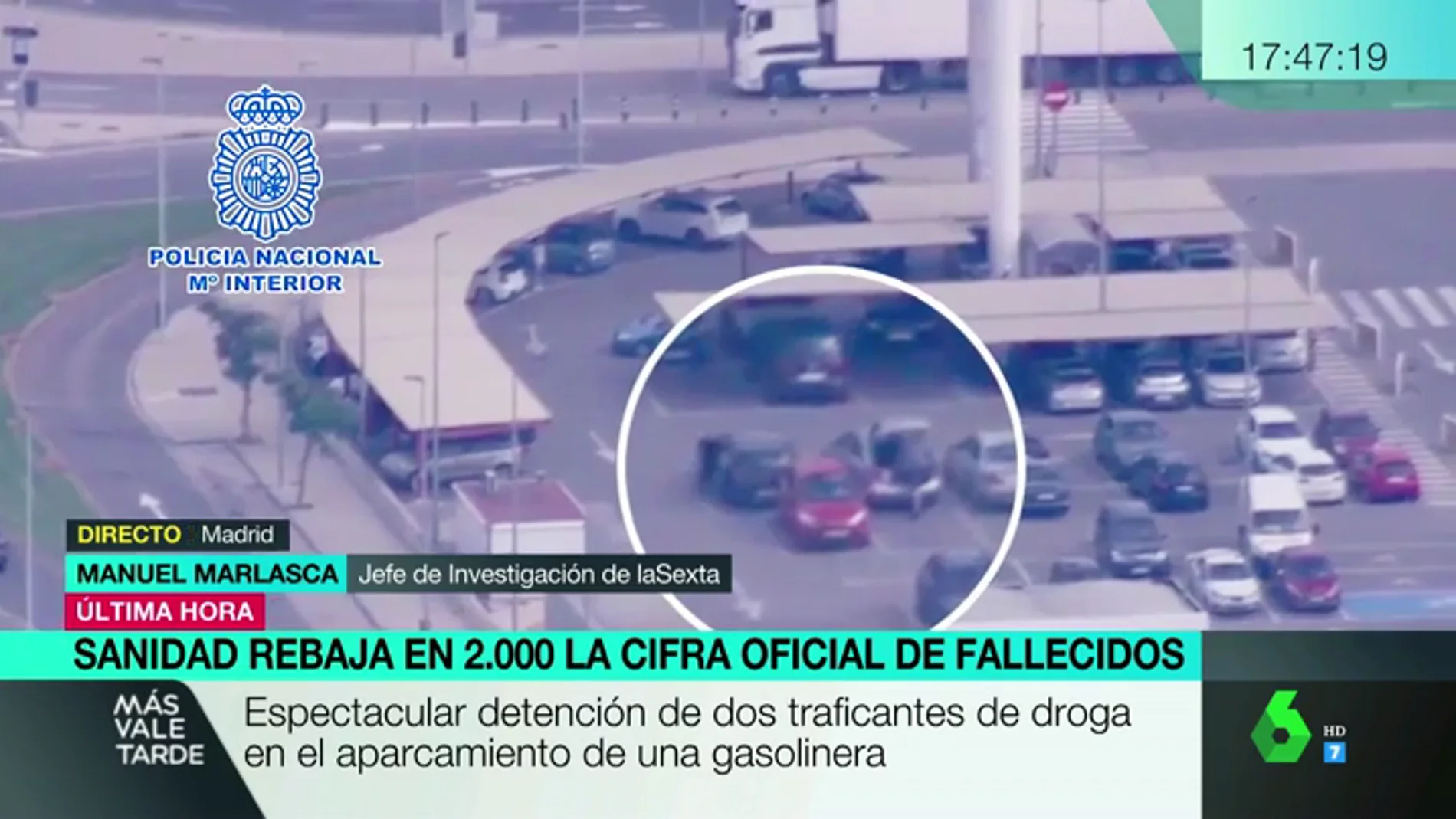 Espectacular detención de dos traficantes de drogas en un aparcamiento de Torrent, Valencia