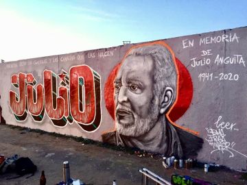 Mural en memoria de Julio Anguita en Berlín Mural en memoria de Julio Anguita en Berlín