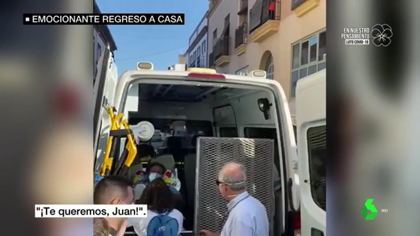 El emocionante regreso a casa de Juan José tras 58 días ingresado en la UCI por COVID-19 El emocionante regreso a casa de Juan José tras 58 días ingresado en la UCI por COVID-19