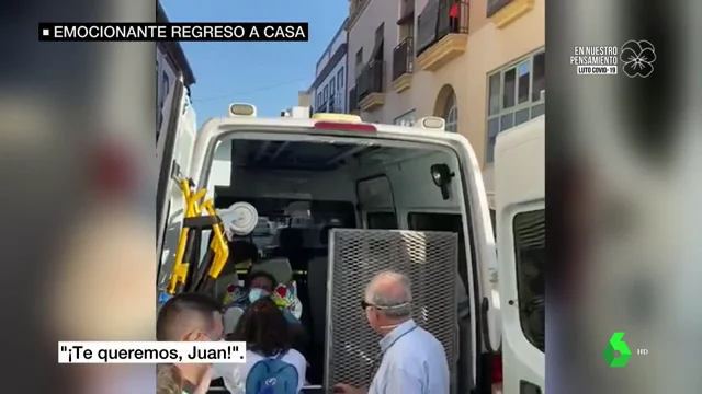 El emocionante regreso a casa de Juan José tras 58 días ingresado en la UCI por COVID-19