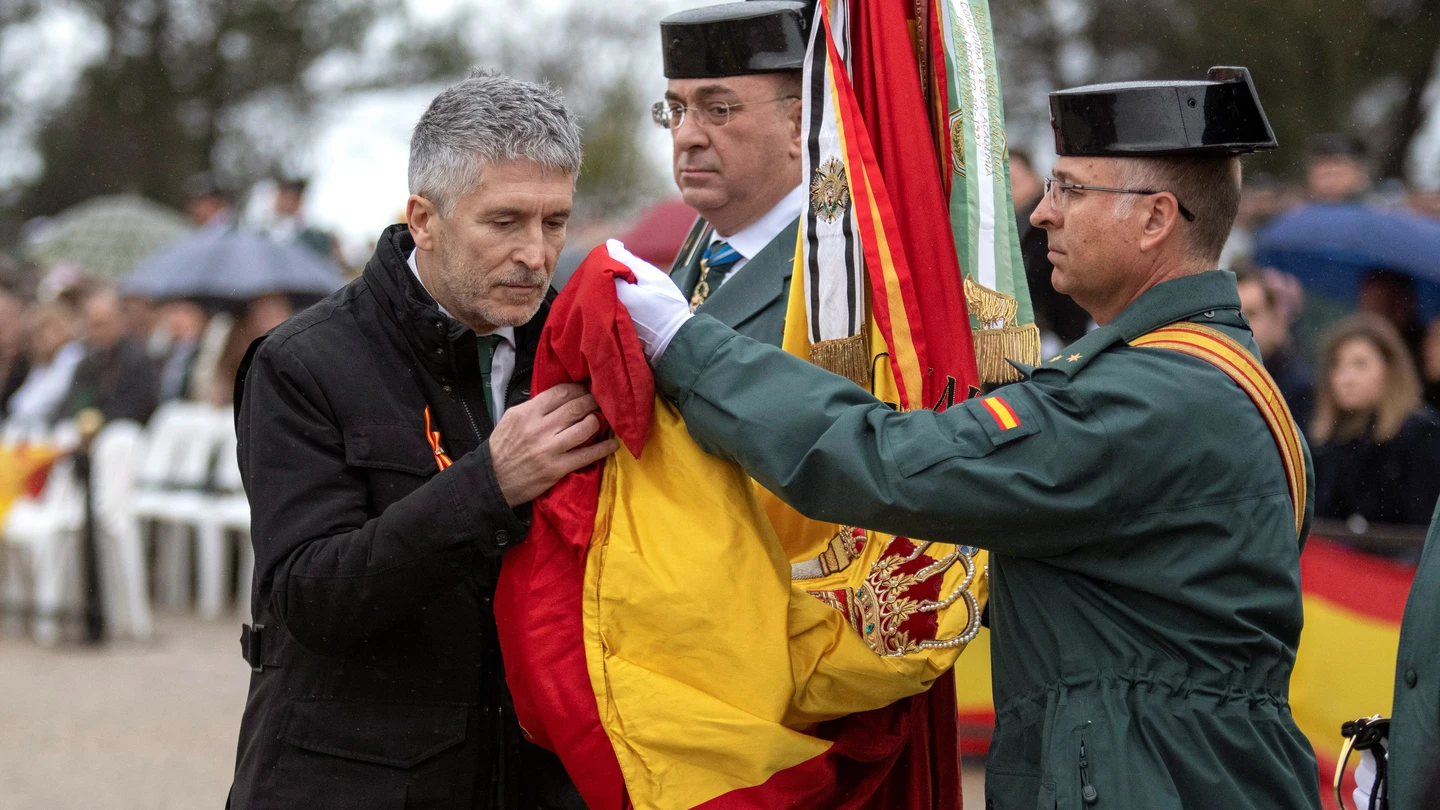 El ministro del Interior, Fernando Grande-Marlaska, en un acto de la Guardia Civil El ministro del Interior, Fernando Grande-Marlaska, en un acto de la Guardia Civil