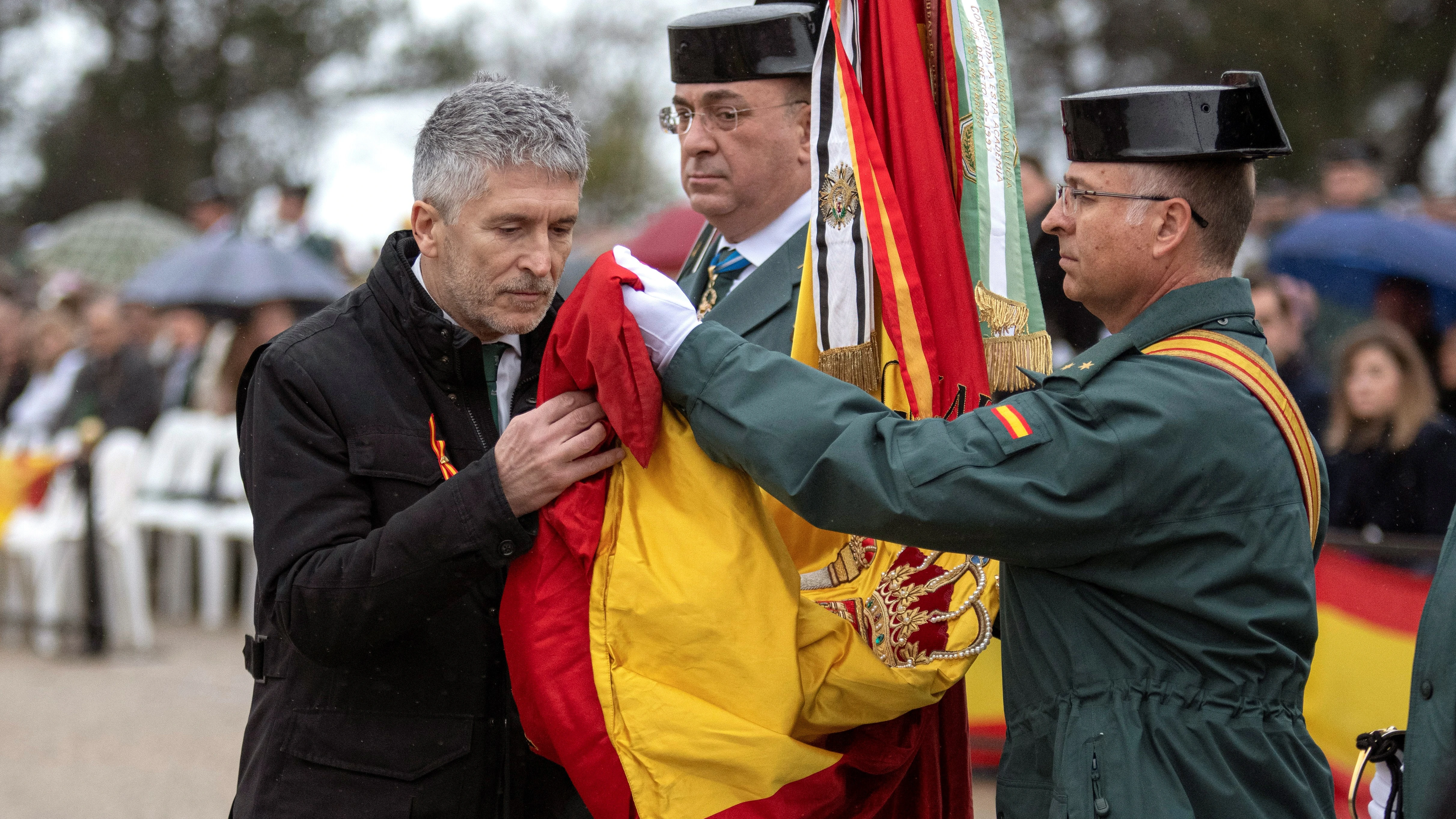 El ministro del Interior, Fernando Grande-Marlaska, en un acto de la Guardia Civil