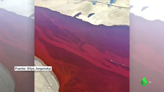 Impactantes imágenes satélites del vertido de 21.000 toneladas de fuel en el Ártico Impactantes imágenes satélites del vertido de 21.000 toneladas de fuel en el Ártico