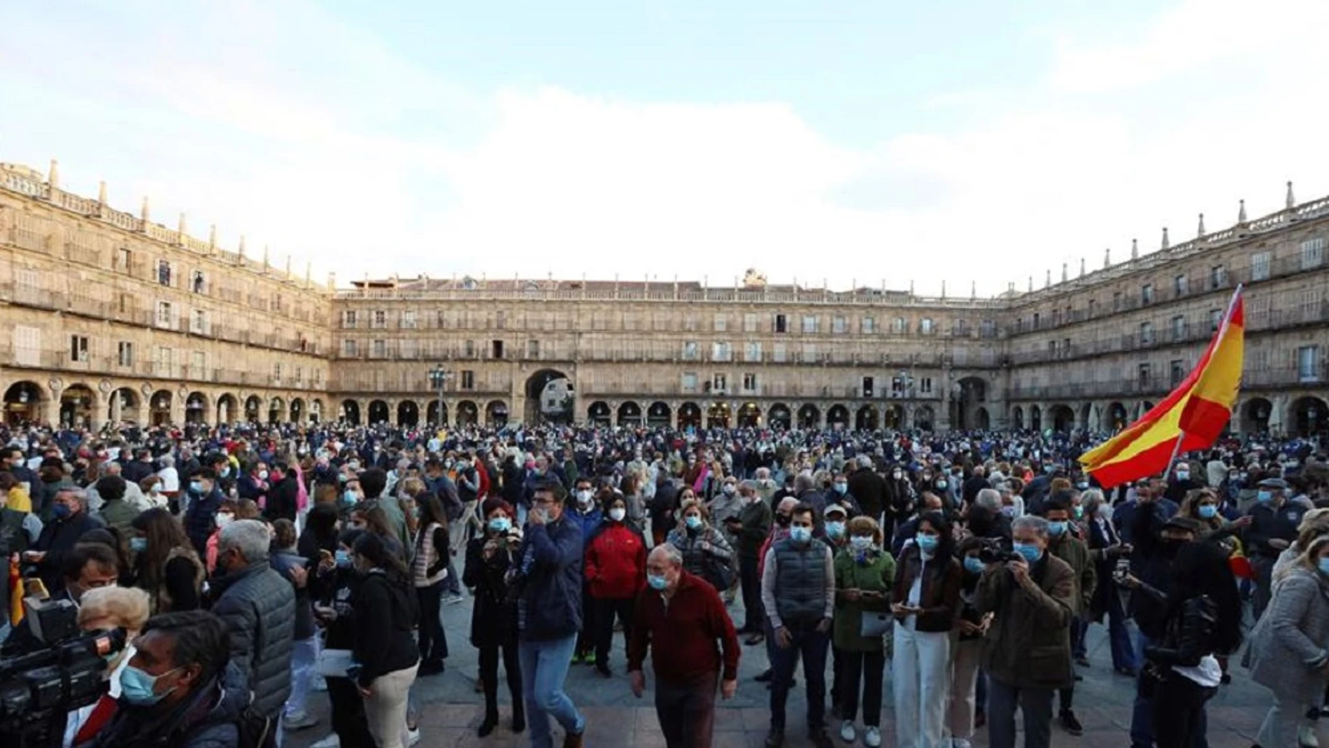 Imagen de la manifestación a favor de la tauromaquia en Salamanca