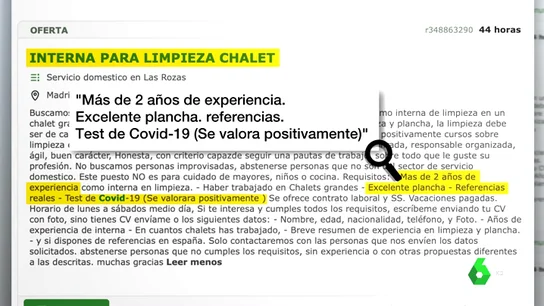 "Se busca interna libre de COVID-19": la precaria situación de las trabajadoras domésticas en tiempos de pandemia "Se busca interna libre de COVID-19": la precaria situación de las trabajadoras domésticas en tiempos de pandemia